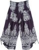 Monochromatic Gypsy Culottes Pants with Beatnik Design