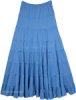 Ocean Waves Blue Boho Tie Dye Capri with Elastic Waist