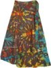 Color Splash Tie Dye Cotton Petite Wrap Skirt