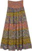 Free-Spirited Tiered Floral Print Boho Skirt