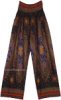 Pull Up Vibrant Psychic Printed Palazzo Pants in Rayon