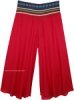 Mystic Chakra Wide Leg Boho Festival Pants with Woven Waist