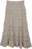 Hillary Tiered Yoga Waistband Maxi Skirt