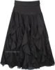 Coal Black Medieval Renaissance Western Chic Skirt