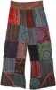 Dusty Boho Mixed Patchwork Yoga Waist Pants