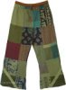 Green Bean Hippie Harem Style Wide Pants