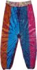 Sunset Hue Patchwork Cotton Harem Smocked Pants