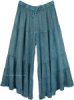 Rouge Wide Leg Palazzo Pants with Ethnic indian Print