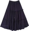 Mild Waters Tie Dye Summer Cotton Crinkle Midi Length Skirt