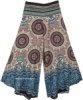 Matisse Blue Print Hemline Wide Leg Boho Hippie Pants