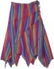 Half Tie Dye Boho Mid Calf Wide Leg Capri