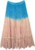 Beach Vacation Turquoise Crochet Long Skirt