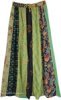 Green Goblin Patchwork Hippie Long Skirt