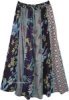 Midnight Magic Dori Patchwork Purple Long Skirt