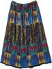 Tribal Hippie Summer Crinkled Long Skirt