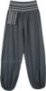 Slate Gray Cotton Harem Pants with Waist Pocket