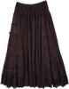 Zig Zag Mid Length Cotton Skirt
