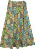 Santa Fe Angled Seams Long Skirt