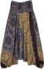 Mushroom Patchwork Petite Boho Cotton Harem Pants