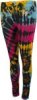 Rainbow Black Tie Dye Soft Stretch Leggings