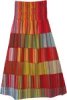 Flaming Fiesta Long Cotton Ankle Length Skirt