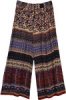 Paisley Printed Wide Leg Street Wear Hippie Pants