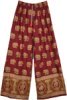 Sage Nomad Bronze Flowy Hippie Long Pants