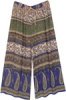 Summer Berry and Leaf Light Boho Pants