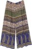 Ethnic indian Paisley Printed Wide Leg Street Pants