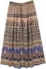Sea Blue Wide Leg Ethnic Style Palazzo Pants