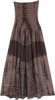 Striped Patchwork Gypsy Long Skirt in Earth Tones