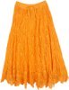 Orangina Handmade Crochet Long Skirt