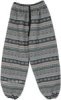 Striped Weave Thick Cotton Winter Hippie Pants