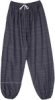 Slate Gray Cotton Harem Pants with Waist Pocket