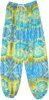 Hippie Dunes Mixed Patchwork Aladdin Pants with Smocked Waist