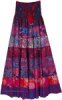 Dreamy Wonderland Printed Skirt Dress with Smocked Waist