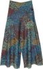 Mystic Paisley Wide Leg Pants with Ankle Elastic