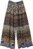 Royal Palace Palazzo Pants with Paisley Print