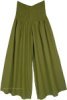Tall Mercury Green Solid Rayon Harem Trousers