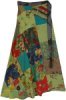 Boho Elate Patchwork Long Cotton Wrap Around Skirt