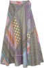 Hippie Abstract Multi Print Cotton Wrap Skirt