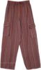 Sunset Mixed Patchwork Harem Pants with Smocked Waist