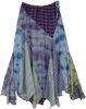 Drawstring Skirt in Marble Tie Dye