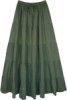 Sage Beauty Extra Long Cotton Tiered Skirt
