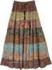 Garden Roast Multi Panel Maxi Long Skirt