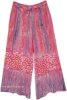 Rose Pink Hues Long Patchwork Boho Skirt in Rayon