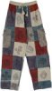 Red Smoke Hippie Patchwork Harem Pants