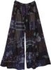 Oxford Blue Rayon Patchwork Boho Trousers