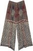 Dusky Meadow Blue Tie Dye Flowy Pants
