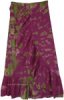 Purple Valley Cotton Frills Wrap Skirt